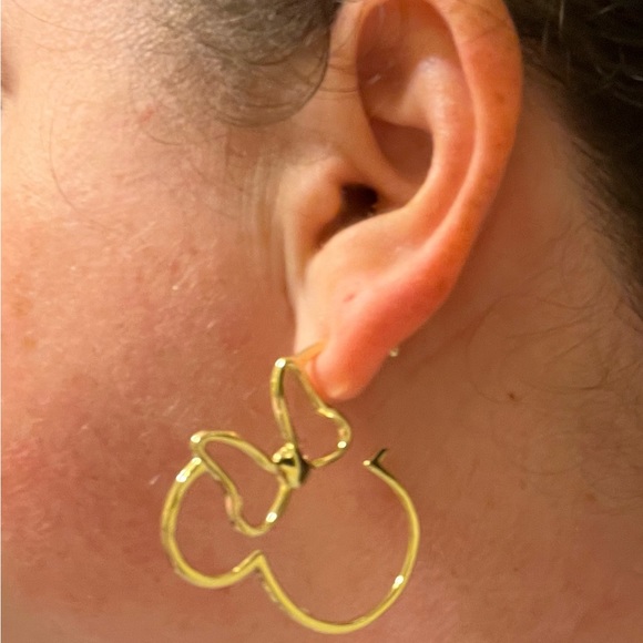 Baublebar Disney Minnie Mouse Gold Hoops - Picture 5 of 5